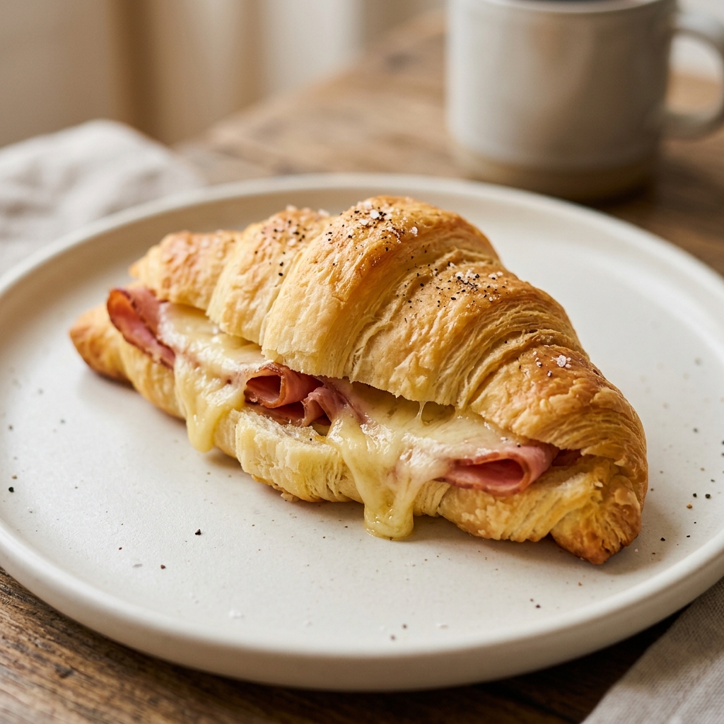 Medialunas con jamón & queso